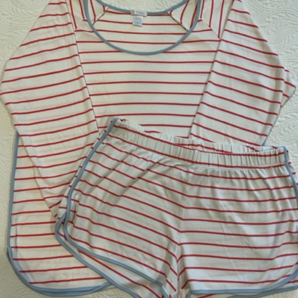 Lake Pajamas Pima Cotton Long Short Set Size M